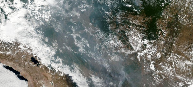 Satellitenbild von Waldbränden in Brasilien