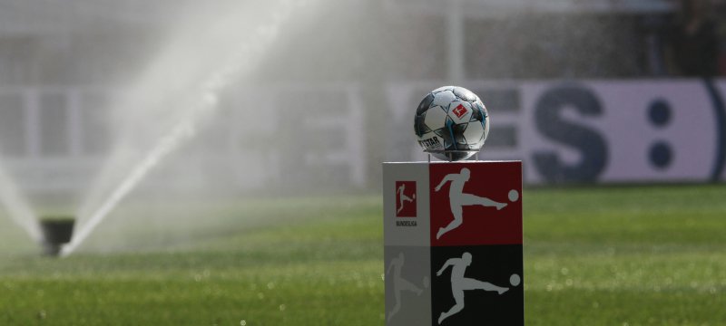 Bundesliga-Fußball vor dem Anstoß