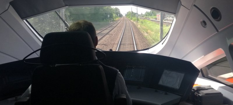 ICE-Lokführer bei der Deutschen Bahn