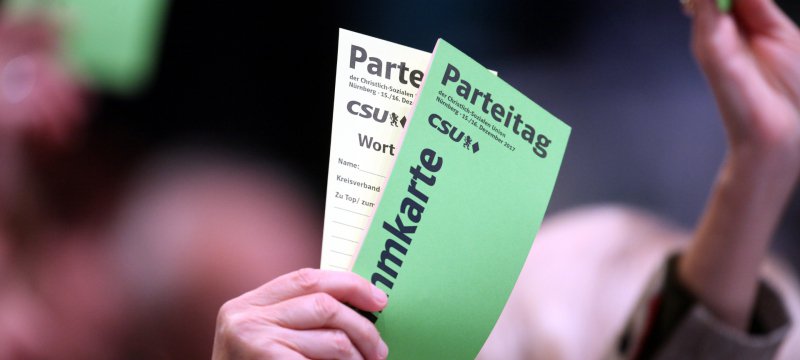 Abstimmung auf CSU-Parteitag