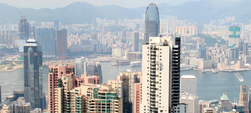 Blick über Hongkong