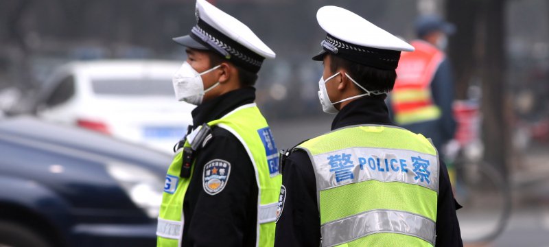 Polizisten in China