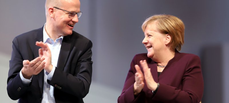 Ralph Brinkhaus und Angela Merkel