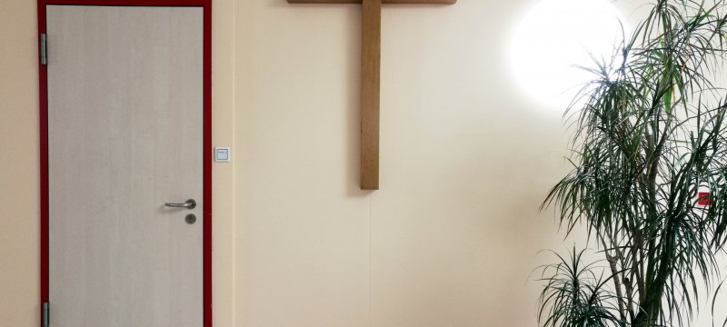 Kreuz in einem Krankenhaus
